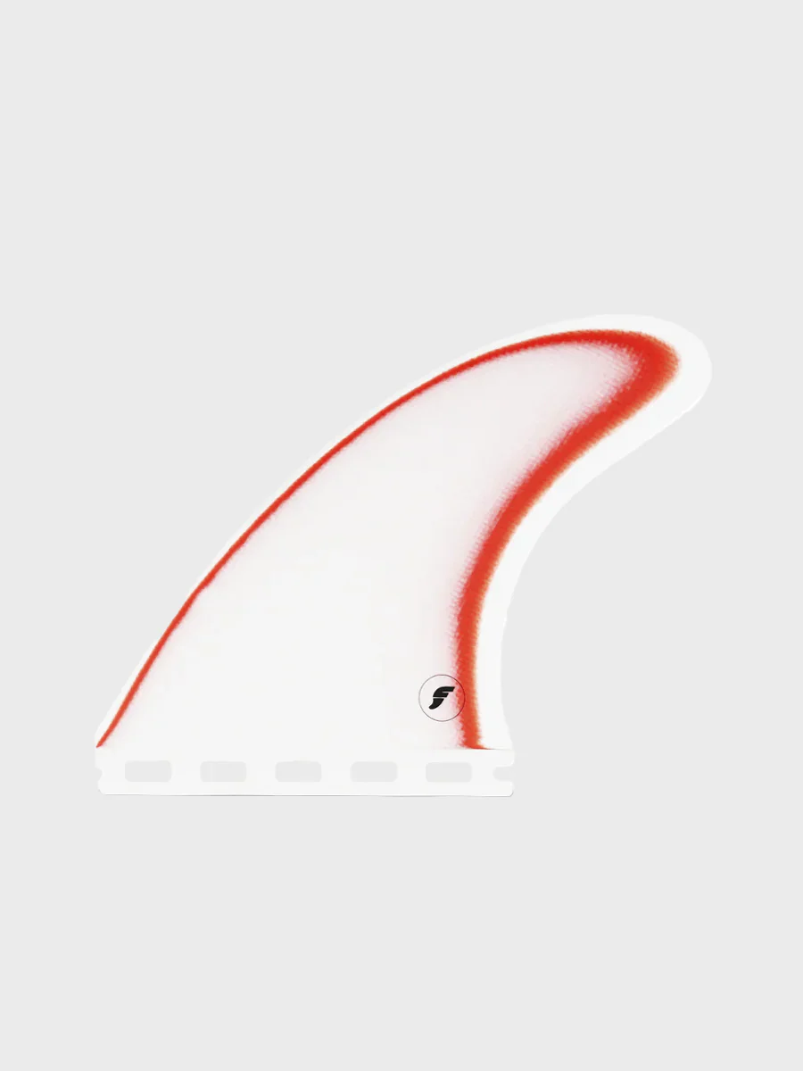 Futures Ethan Ewing Signature Fibreglass Large Thruster Fin Set - White/Red - Image 2