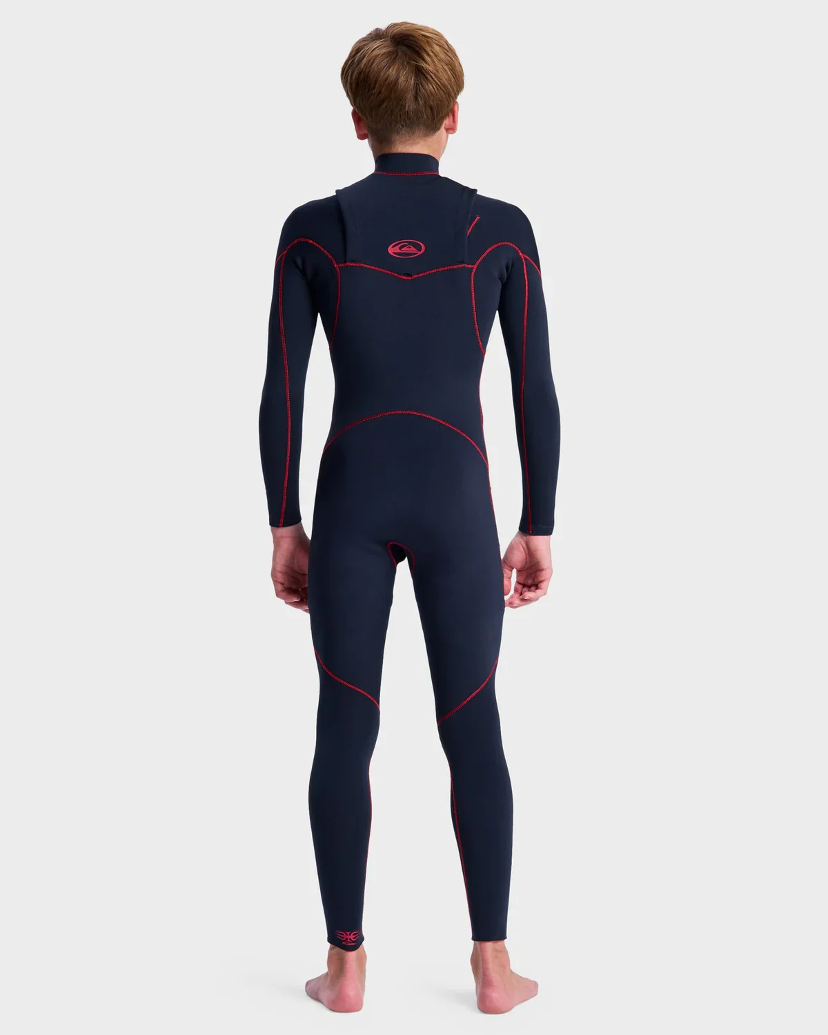 Quiksilver Boys 3/2mm Mercury Chest Zip Wetsuit - Salsa - Image 2