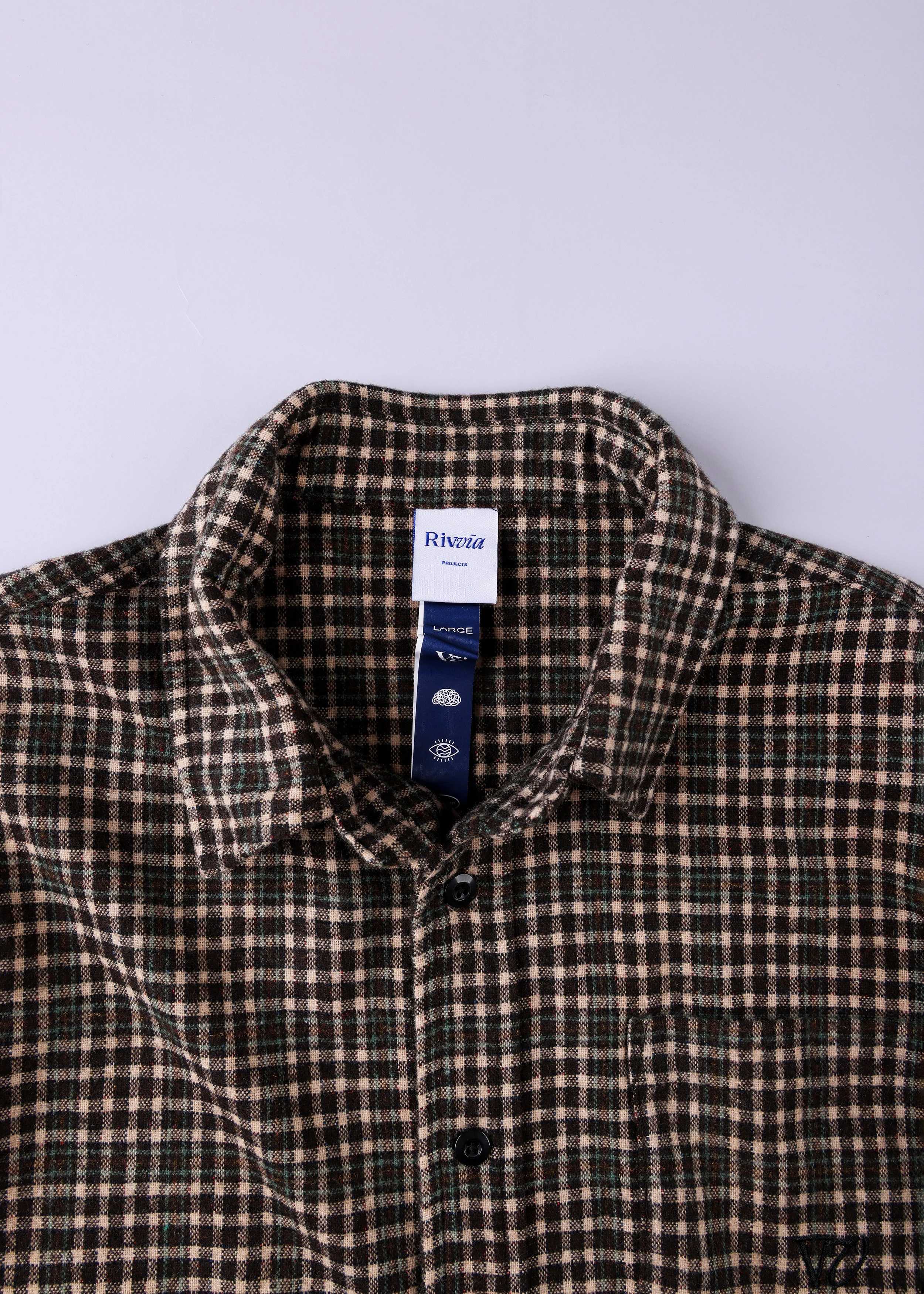 Rivvia Plaid Off Track Shirt - Brown - Image 6