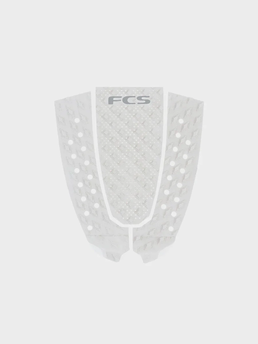 FCS T-3 Eco Pin Tail Traction Tail Pad - White